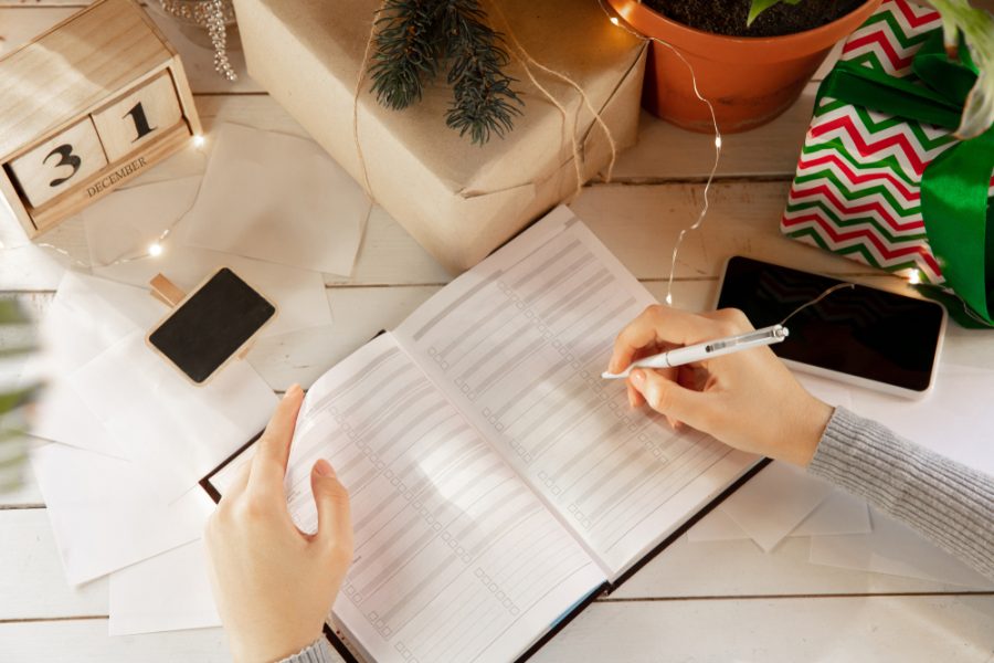 make a christmas list for a sober holiday