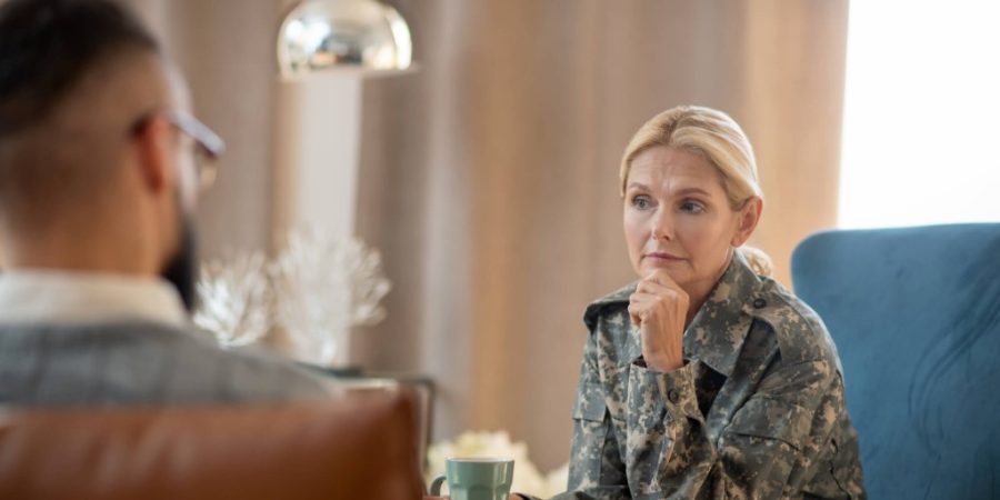 Military woman in Residential Rehab Treatment