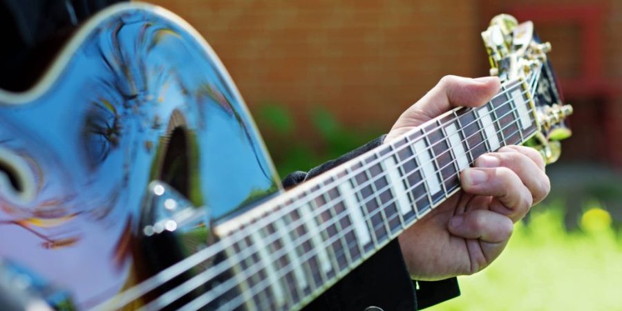 guitar playing during Recreational Therapy Ohio